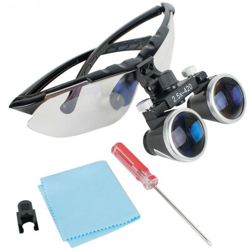 Veterinary Surgical Binocular Loupes 2.5X 420mm Loupe Magnifier