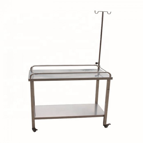 Mobile Simple Pet Infusion Table WT-35 Height can be adjusted (Stainless Steel Material)