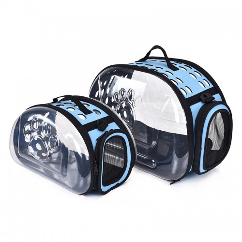 Transparent Portable Foldable Bag Soft Dog Cat Bag Pet Carrier Travel Box