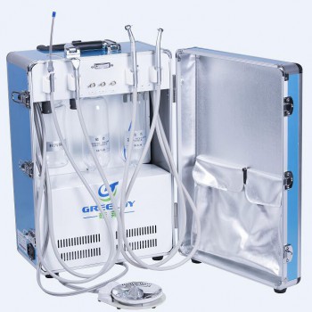GREELOYP® GU-P 204 Portable Veterinary Dental Unit & Air Compressor Fiber Optic ...