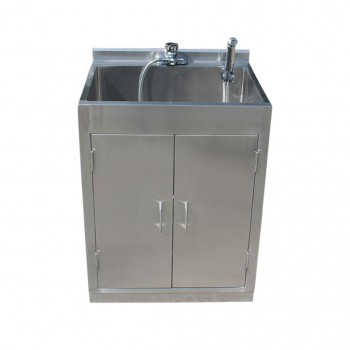 Veterinary Pet Cage Washing Sink Overall 304 Stainless Steel WT-42