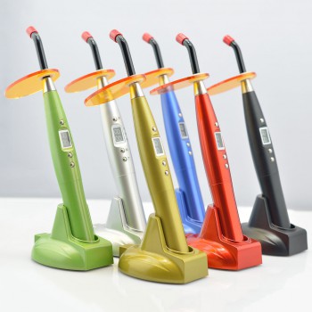 Veterinary 5W Wireless Cordless Dental LED Curing Light Lamp 1500mw Black Woodpe...