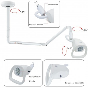 KWS KD-2021W-2 7 holes 21W veterinary LED ceiling type inspection light