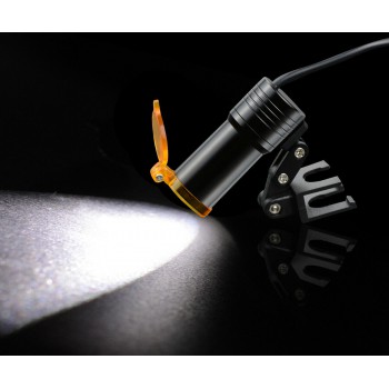 Veterinary 5W LED Head Light + Filter & Belt Clip for Binocular Loupes Black