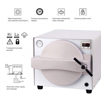 18L Autoclave Sterilizer Vacuum Steam TR250N for Veterinary / Lab / Dental