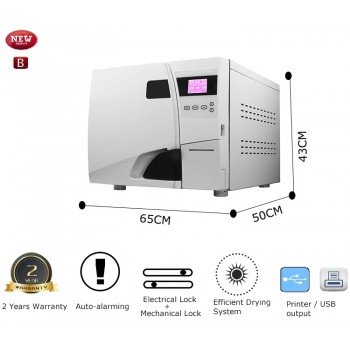 Veterinary 23L Autoclave Sterilizer Class B With Printer