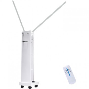 300W Ultraviolet + Ozone Disinfection Lampe UVC Sterilizer Trolley with Radar Sensors