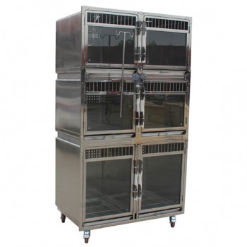 Veterinary Medical Cages Stainless Steel Dog Cages Oxygen Cage Veterinary icu Chamber - 4 Units