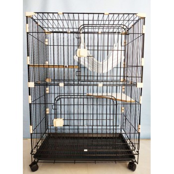 Veterinary Breathable Cat Cages Pet Cat Cattery Large 2 Layers