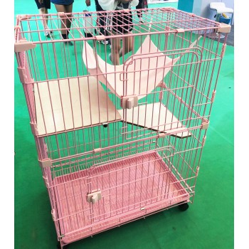 Veterinary Breathable Cat Cages Pet Cat Cattery Large 2 Layers