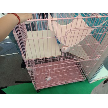 Veterinary Breathable Cat Cages Pet Cat Cattery Large 2 Layers