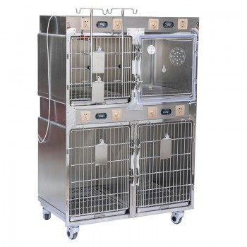 Veterinary Stainless Infrared Therapy Cage Pet Hospital Electromagnetic Therapeu...