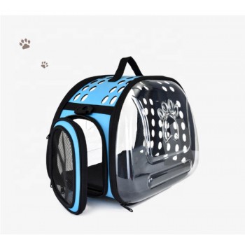 Transparent Portable Foldable Bag Soft Dog Cat Bag Pet Carrier Travel Box