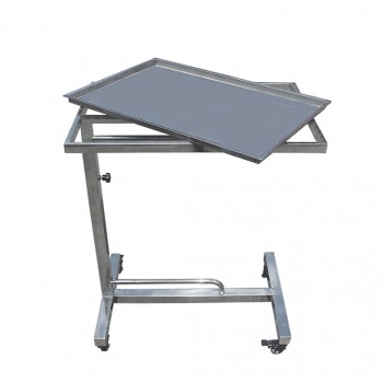 Veterinary stainless steel surgical instrument trays cart