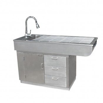 Vet Clinic Multifunctional Stainless Steel Pet Surgical Examination Table WT-16 With Facuets