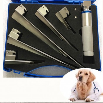 Veterinary Animal Anesthesia Laryngoscope 5 Leaves (Stainless Steel Handle)