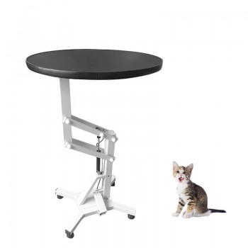 Pet Pneumatic Grooming Round Table High Adjustable Rotatable Table-top for Cat Dog Small Animal WN-209