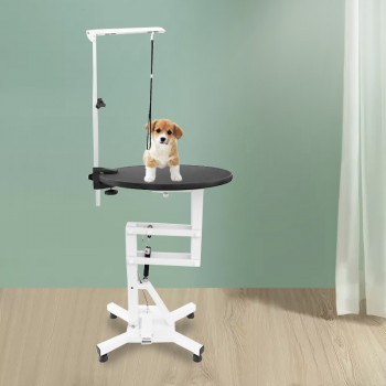 Pet Pneumatic Grooming Round Table High Adjustable Rotatable Table-top for Cat Dog Small Animal WN-209