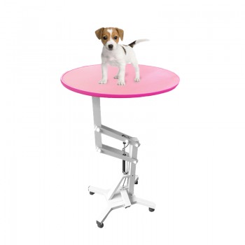 Pet Pneumatic Grooming Round Table High Adjustable Rotatable Table-top for Cat Dog Small Animal WN-209