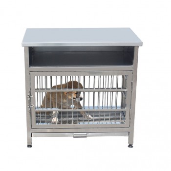 Veterinary stainless steel examination operating table WT-31with pet cage