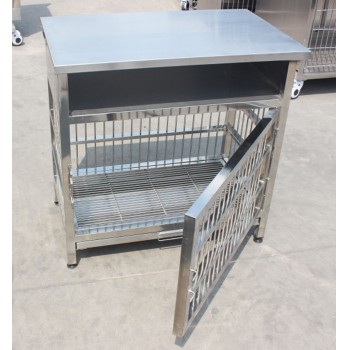 Veterinary stainless steel examination operating table WT-31with pet cage