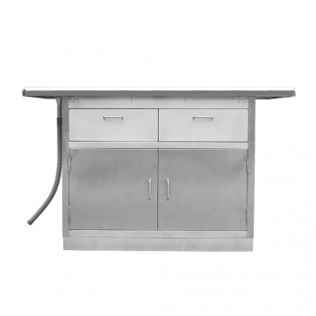 Veterinary stainless steel examination treatment table WT-32 with drawers and cabinets