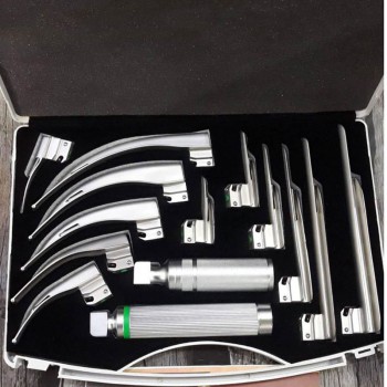 Veterinary Animal Anesthesia Laryngoscope Fiber Optic Laryngoscope 12 Leaves 2 H...