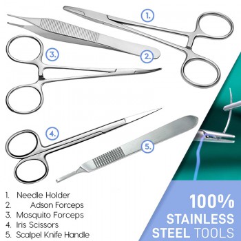 Veterinary Suture Instruments Silicone Suture Practice Tool