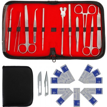 22Pcs Veterinary Surgery Instruments Stainless Steel Dissection Tools Kit