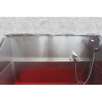 Stainless Steel Dog Cat Pet Sliding-door Bath Sink WT-11