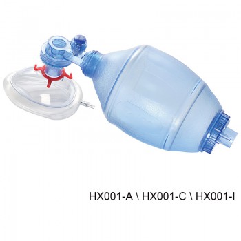 Veterinary Manual Resuscitator Set HX001 A/C/I Reusable Silicone Resuscitator For Small Animals