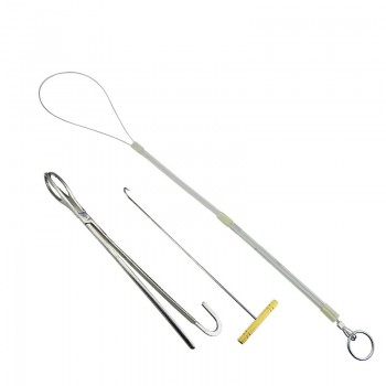 Veterinary Sow Midwifery Tool Midwifery Rope Pliers Hook Stainless Steel Obstetrical Instruments Set