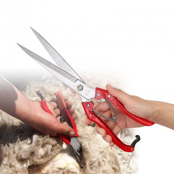 2pcs Animal Hair Scissors Manual Carbon Steel Wool Scissors Cattle Horse Sheep H...