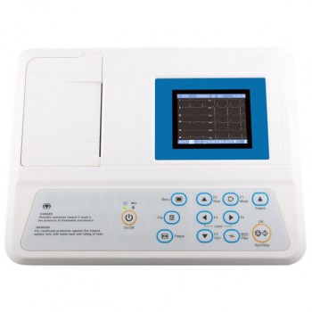 Veterinary Three Channels ECG Machine Automatic Arrythmia Analysis Medical Equip...