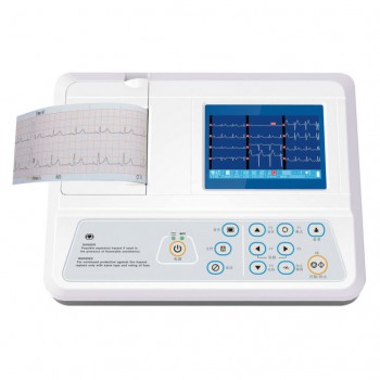 Veterinary Three Channels ECG Machine Automatic Arrythmia Analysis Medical Equipment