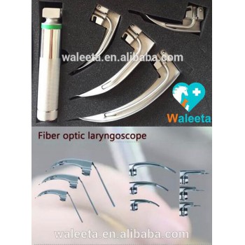 Veterinary Fiber Optic Animal Layrngoscope Portable Anesthesia Universal Laryngoscopes 5 Leaves