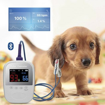 Beery AM1000A Veterinary Handheld Bluetooth Pet Animal SpO2 Pulse Oximeter Monitoring