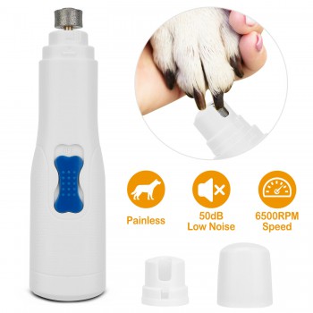 Electric Dog Pet Nail Grinder Cat Nail Claw Paw Toe Clipper Trimmer Grooming Kit