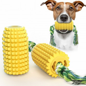 Dog Chew Toys Pets Toothbrush Toys Corn Teething Cleaning Dental Rope Toys