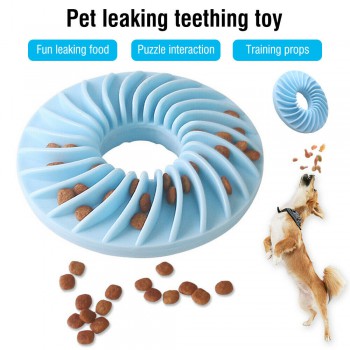 Pet Dog Food Leakage Frisbee Exercise Training Tool Soft Flying Disc Flyer Toy