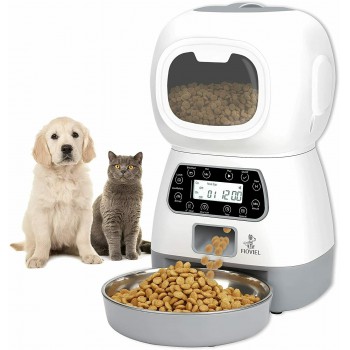 Automatic Cat Feeder 4.5L Timed Cat Feeder with Window LCD