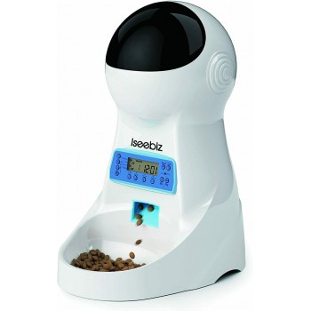 Automatic 3L Pet Cat Dog Timed Feeder Food Dispenser Bowl Portion Control