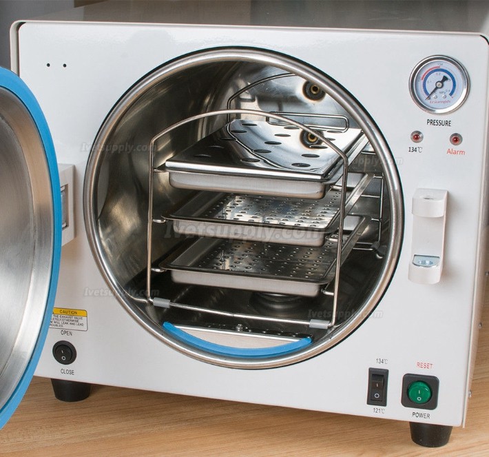 18L Medical Veterinary Steam Autoclave Sterilizer Table Top Sterilizer