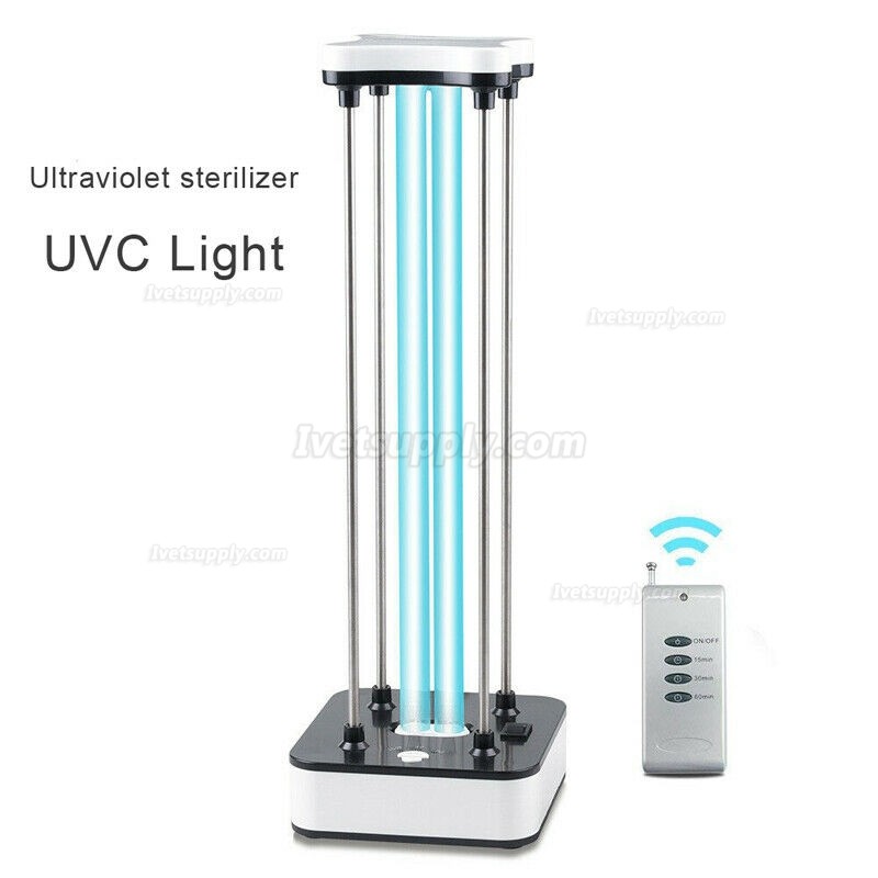 36W Ultraviolet + Ozone Germicidal Lamp UV Sterilization Quartz Lights with Remote