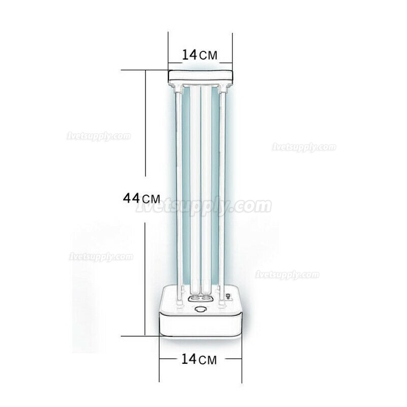 36W Ultraviolet + Ozone Germicidal Lamp UV Sterilization Quartz Lights with Remote