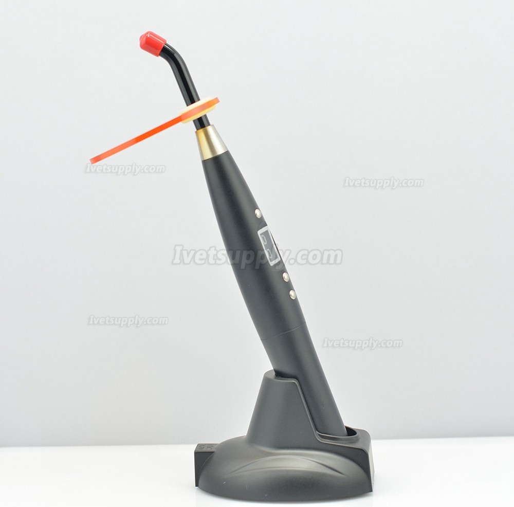 Veterinary 5W Wireless Cordless Dental LED Curing Light Lamp 1500mw Black Woodpecker Style Veterinary 5W Wireless Cordless Dental LED Curing Light Lamp 1500mw Black Woodpecker Style