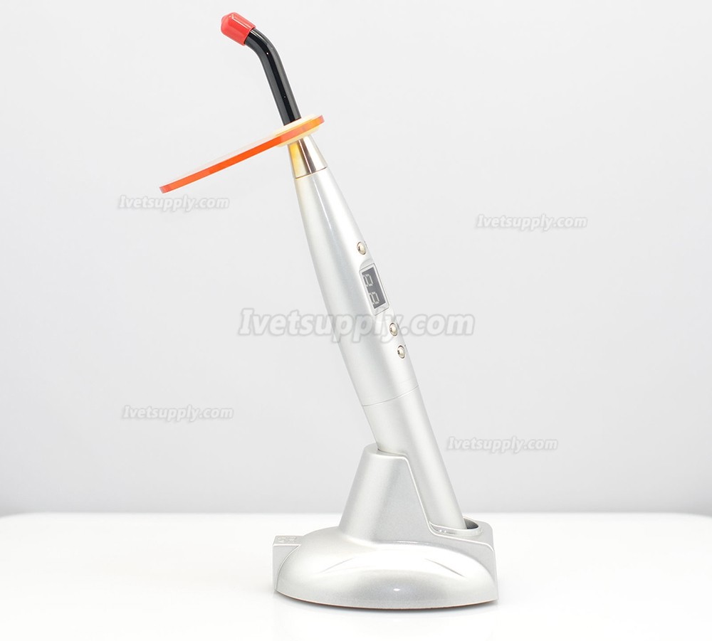 Veterinary 5W Wireless Cordless Dental LED Curing Light Lamp 1500mw Black Woodpecker Style Veterinary 5W Wireless Cordless Dental LED Curing Light Lamp 1500mw Black Woodpecker Style