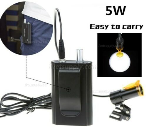 Veterinary 5W LED Head Light + Filter & Belt Clip for Binocular Loupes Black Veterinary 5W LED Head Light + Filter & Belt Clip for Binocular Loupes Black