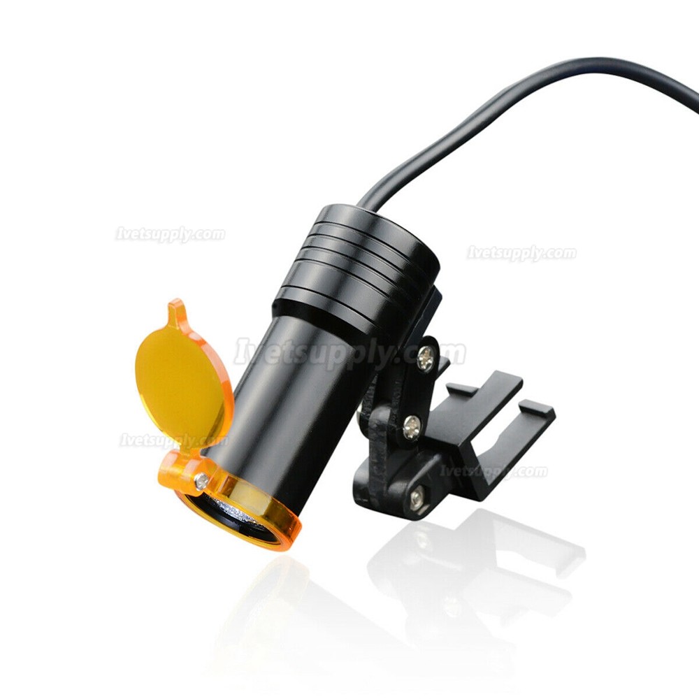 Veterinary 5W LED Head Light + Filter & Belt Clip for Binocular Loupes Black Veterinary 5W LED Head Light + Filter & Belt Clip for Binocular Loupes Black