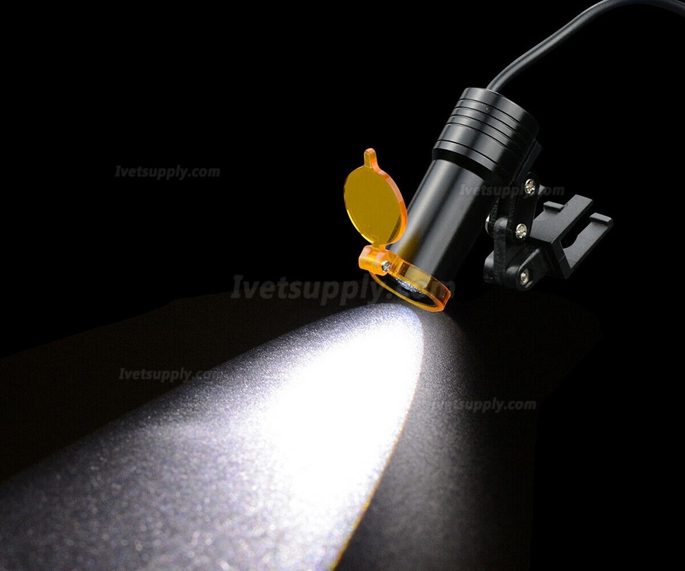 Veterinary 5W LED Head Light + Filter & Belt Clip for Binocular Loupes Black Veterinary 5W LED Head Light + Filter & Belt Clip for Binocular Loupes Black